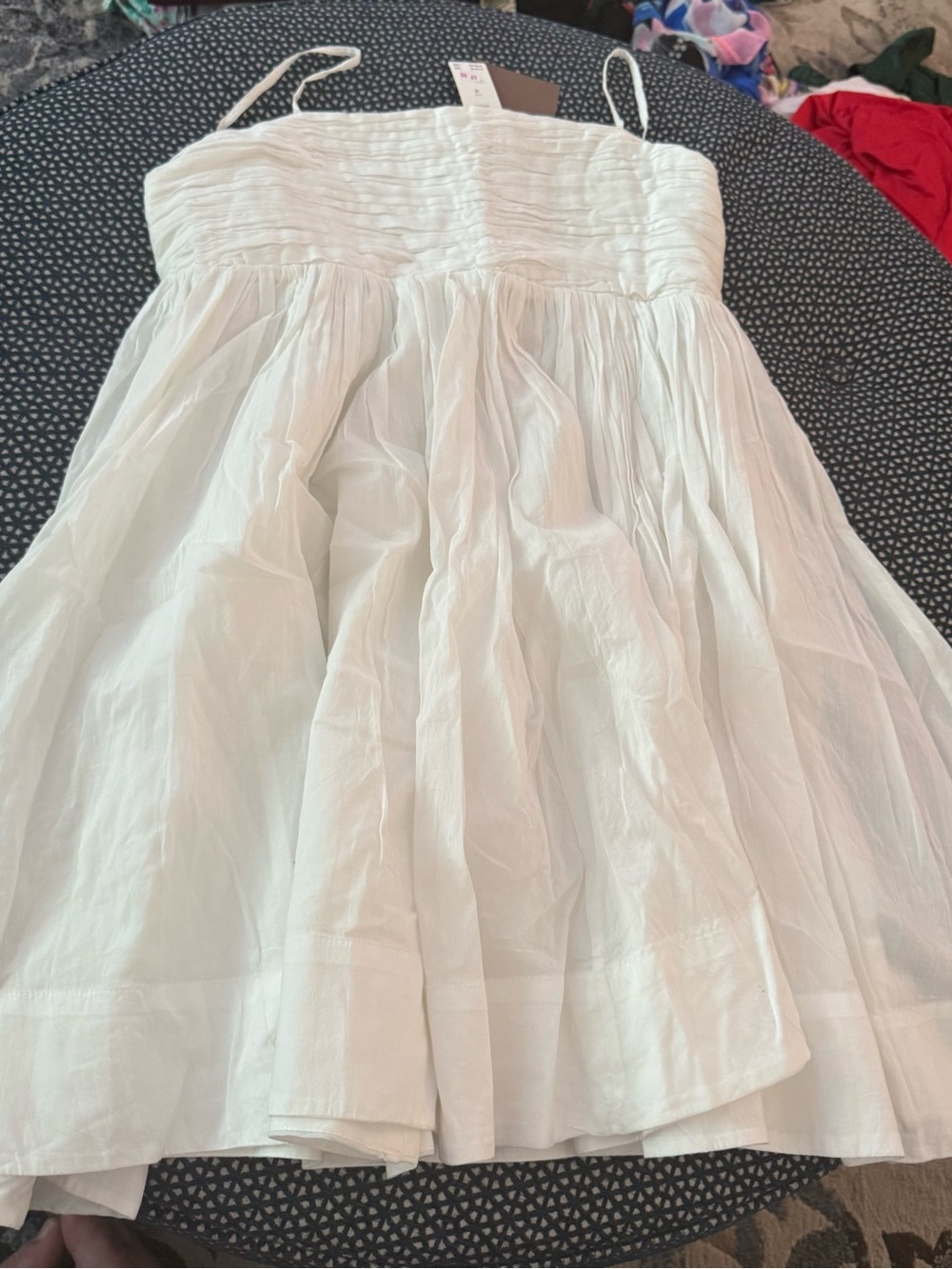 Anthropologie White Mini Sundress